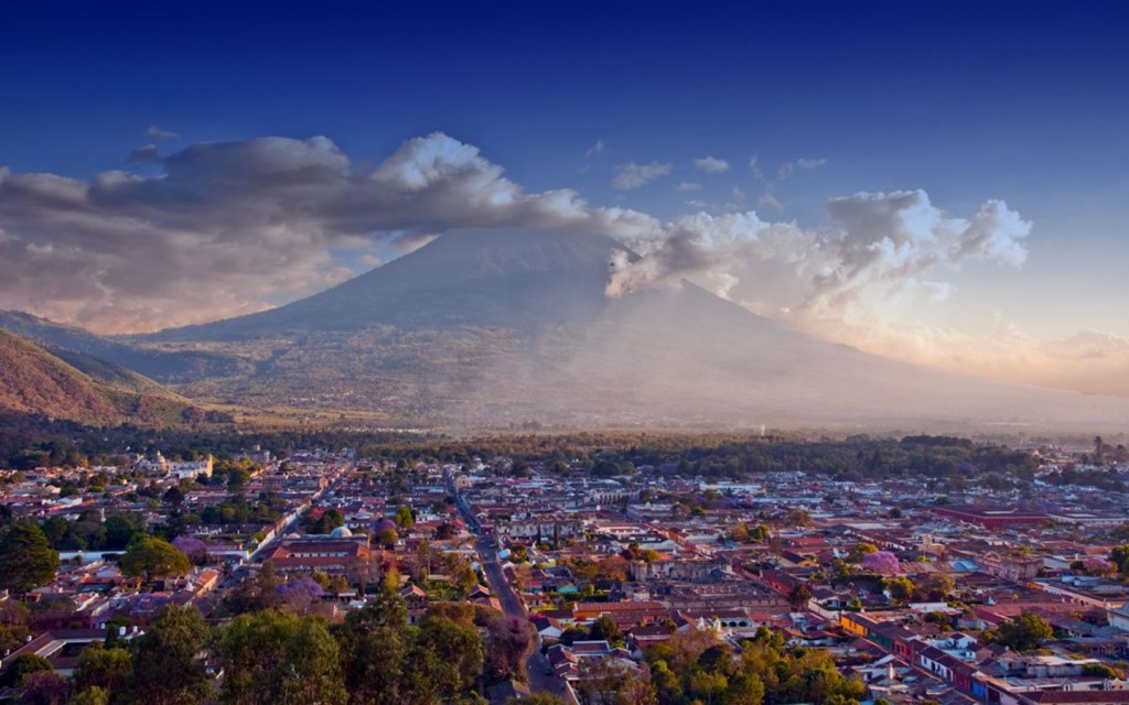 Beautiful view of Antigua Guatemala, Minor Vortex of Earth